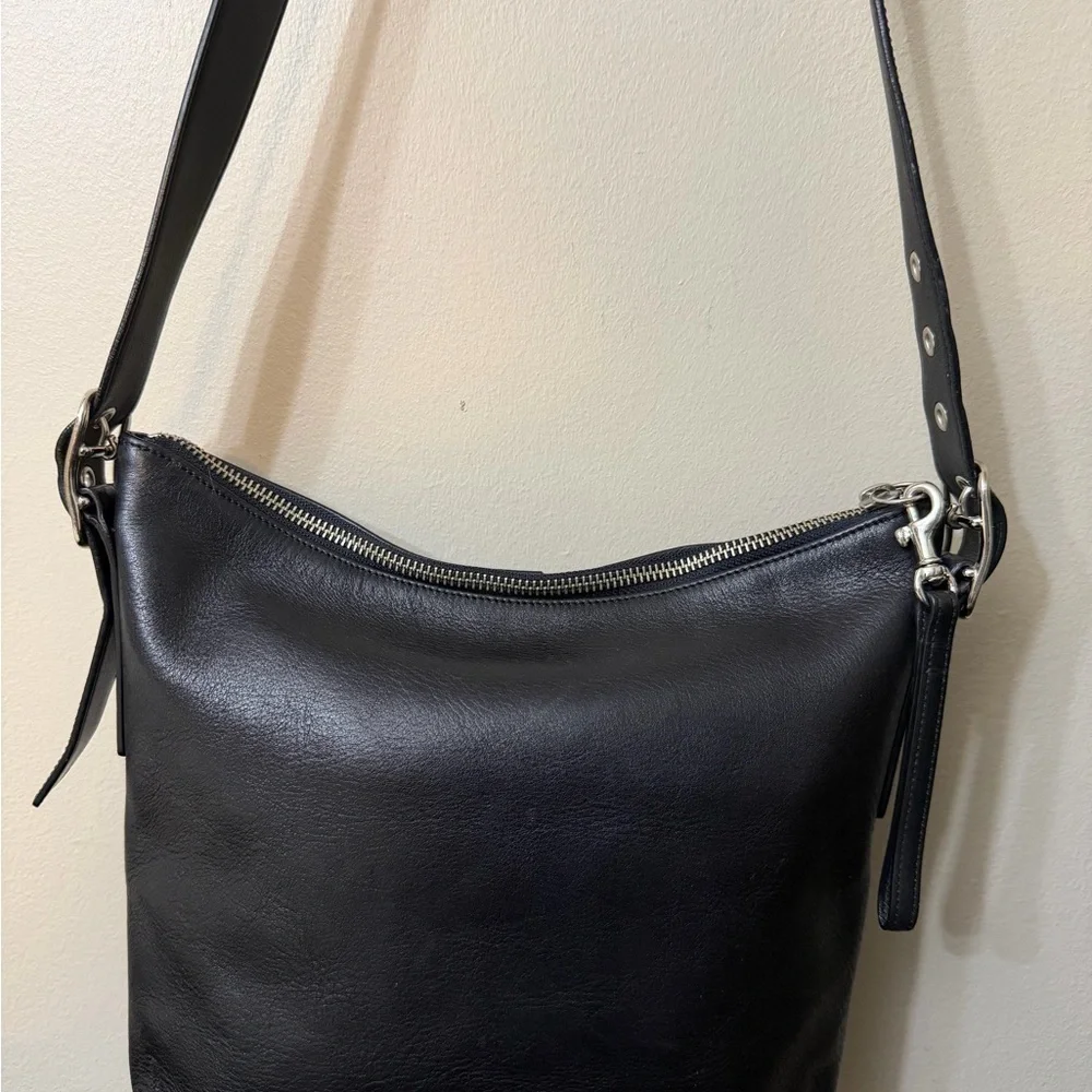 Vintage Coach #Black Crossbody Bag